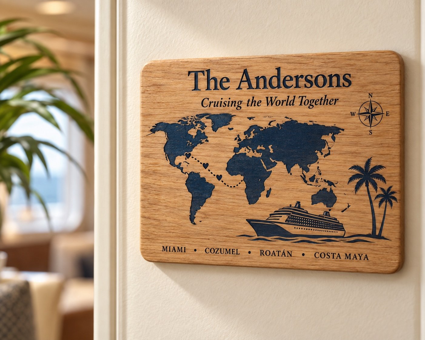 Itinerary Map Magnets